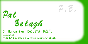 pal belagh business card